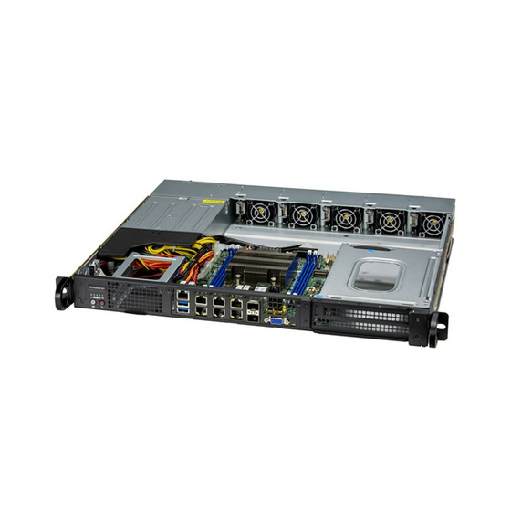 Supermicro SuperServer SYS-110D-16C-FRDN8TP IoT 1U 16-Core D-2775TE max. 256GB 4xGbE 2x25G SFP28 2x10GbE 1xPCIe 2x2,5 1xM.2 IPMI 2x600W