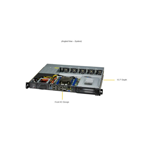 Supermicro SuperServer SYS-110D-14C-FRDN8TP IoT 1U 14-Core D-2766NT max. 512GB 4xGbE 2x25G SFP28 2x10GbE 1xPCIe 4.0 2x2,5 1xM.2 IPMI 2x600W