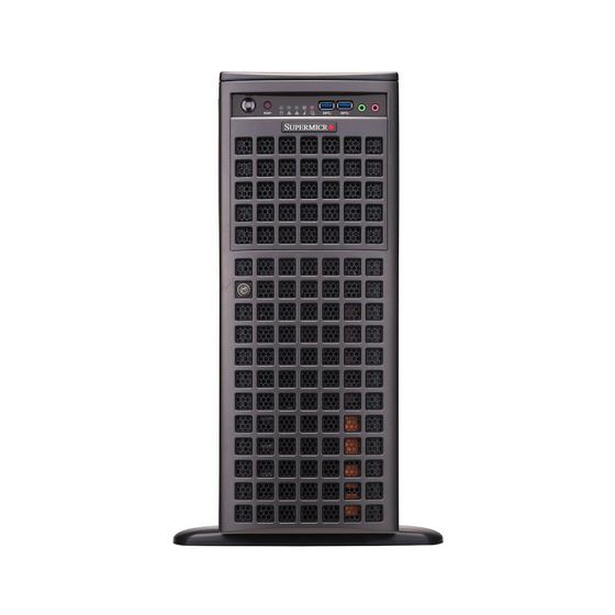 Supermicro SuperWorkstation SYS-741GE-TNRT Tower DP LGA4677 max. 4TB 7xPCIe 5.0 2x10GbE 8x3,5 3x5,25 2xM.2 IPMI 2x2000W