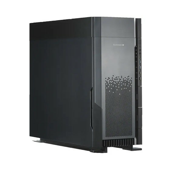 Supermicro SuperWorkstation SYS-751A-I Tower DP LGA4677 max. 4TB 6xPCIe 5.0 2x10GbE 4x3,5 2xM.2 IPMI 2000W