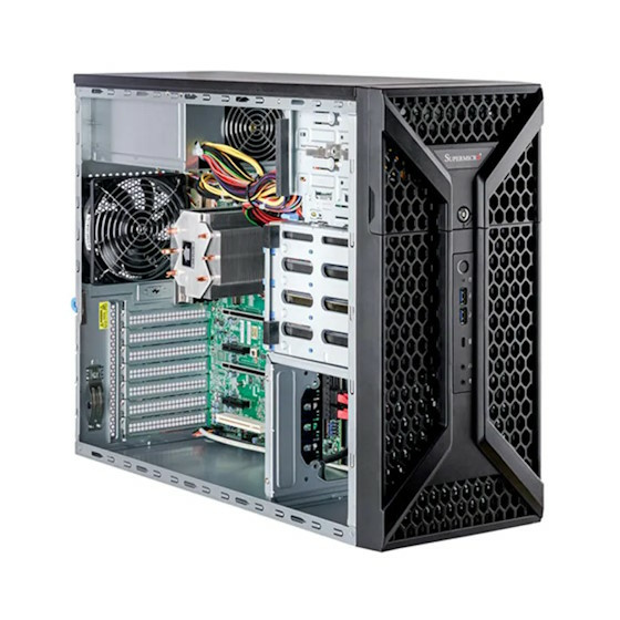 Supermicro SuperWorkstation SYS-531A-IL Tower UP LGA1700 max. 192GB 2xPCIe 5.0 2xPCIe 3.0 1xGbE 1x2.5GbE 4x3,5 3xM.2 668W