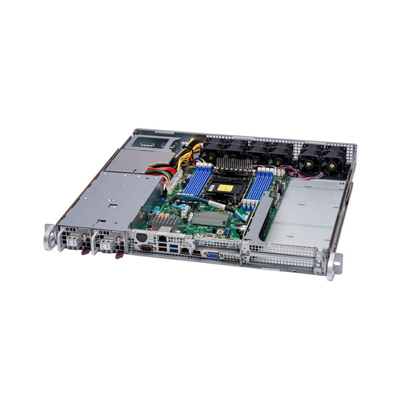 Supermicro SuperServer SYS-111E-FDWTR 1U UP LGA4677 max. 2TB 3xPCIe 5.0 2x2,5 1xM.2 2x10GbE IPMI 2x600W