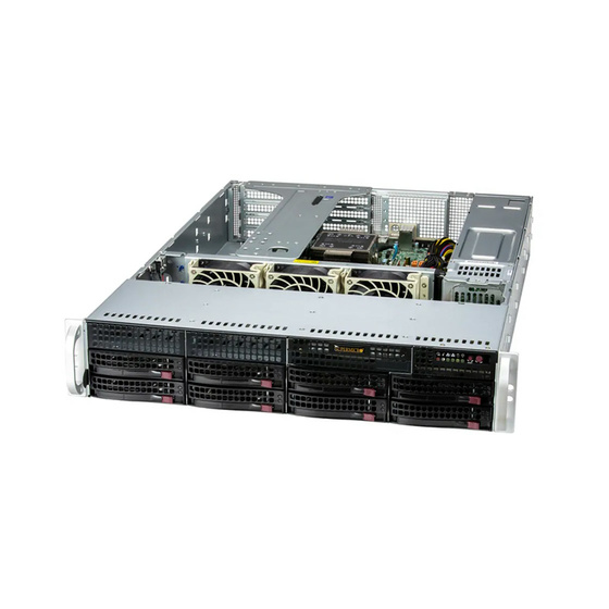 Supermicro SuperServer SYS-521E-WR 2U UP LGA4677 max. 2TB 4xPCIe 5.0 8x3,5 1xM.2 2xGbE IPMI 2x1000W