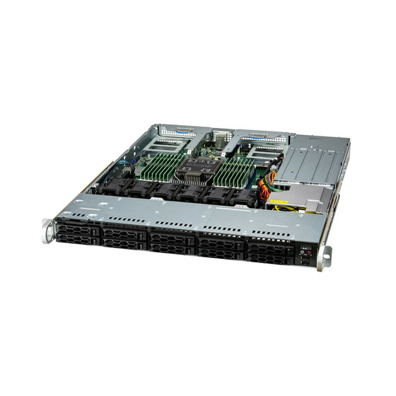 Supermicro SuperServer SYS-111C-NR 1U UP LGA4677 max. 4TB 2xPCIe 5.0 10x2,5 2xM.2 NIC options IPMI 2x860W