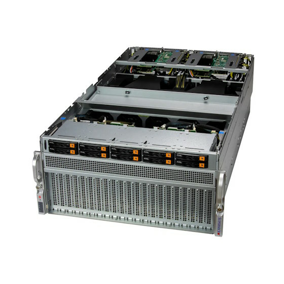 Supermicro SuperServer SYS-521GU-TNXR 5U DP LGA4677 max. 8TB 10xPCIe 5.0 10x2,5 2xM.2 2x10GbE IPMI 8x3000W