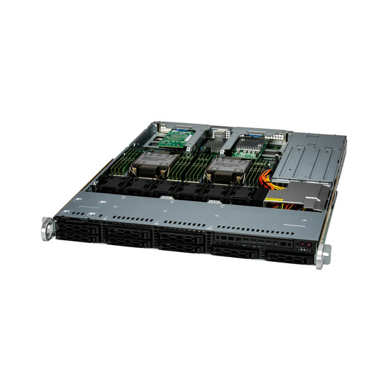 Supermicro SuperServer SYS-121C-TN2R 1U DP LGA4677 max. 4TB 2xPCIe 5.0 8x2,5 2xM.2 NIC options IPMI 2x860W
