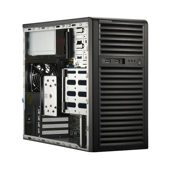 Supermicro A+ Server AS-3015A-I Mini-Tower UP LGA1718 max. 128GB 2xPCIe 5.0 4x3,5 2xM.2 2xGbE IPMI 668W