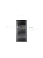 Supermicro A+ Server AS-3015A-I Tower UP LGA1718 max. 128GB 2xPCIe 5.0 4x3,5" 2xM.2 2xGbE IPMI 668W