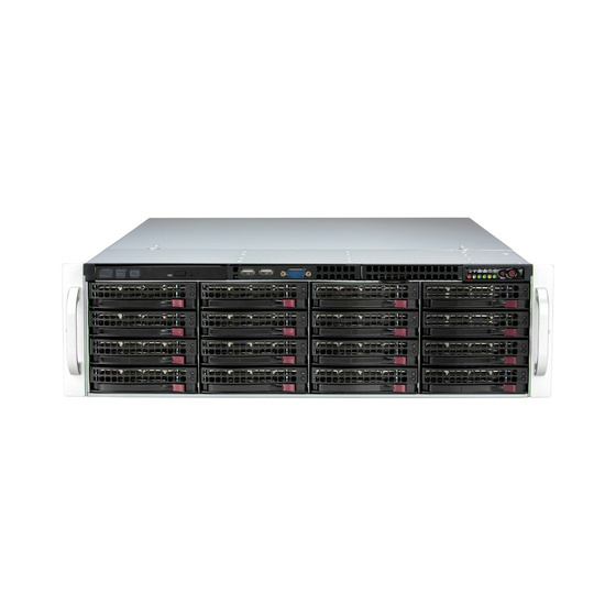 Supermicro SuperServer SSG-631E-E1CR16H 3U DP LGA4677 max. 4TB 6xPCIe 5.0 16x3,5 RAID 2x2,5 2xM.2 2x10GbE IPMI 2x1200W