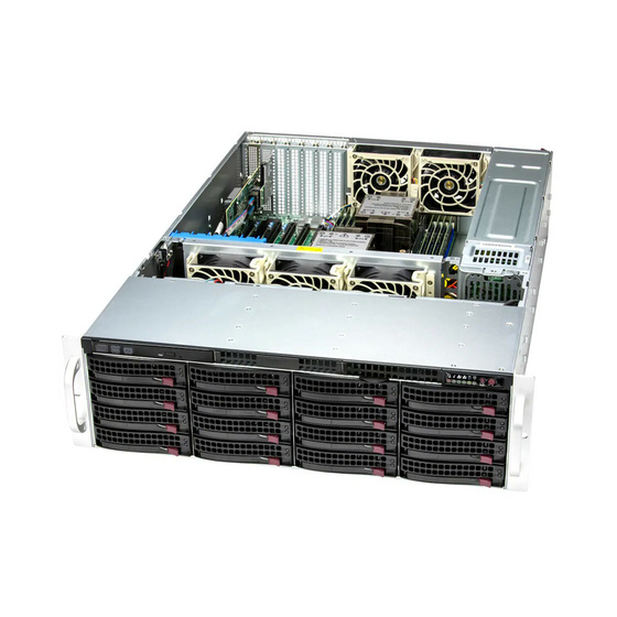 Supermicro SuperServer SSG-631E-E1CR16H 3U DP LGA4677 max. 4TB 6xPCIe 5.0 16x3,5 RAID 2x2,5 2xM.2 2x10GbE IPMI 2x1200W