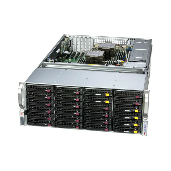 Supermicro SuperServer SSG-641E-E1CR36H 4U DP LGA4677 max. 4TB 6xPCIe 5.0 36x3,5 RAID 2x2,5 2xM.2 2x10GbE IPMI 2x1600W