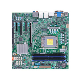 Supermicro X13SAQ max. 128GB 4xPCIe 5.0/4.0/3.0 2x2.5GbE 1xM.2 1xU.2 8xSATA UP LGA-1700 mATX