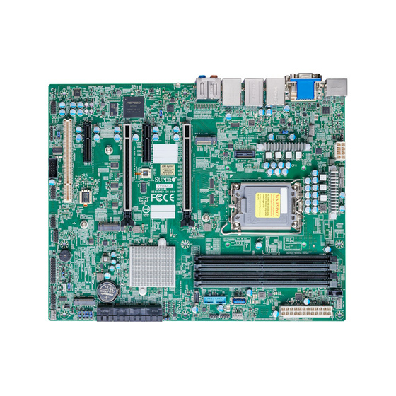 Supermicro X13SAE-F max. 192GB 4xPCIe 5.0/3.0 1xPCIe 32-bit 1x1GbE 1x2.5GbE 3xM.2 8xSATA IPMI UP LGA-1700 ATX