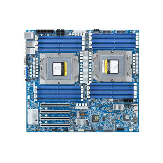 Gigabyte MZ73-LM0 rev. 3.x max. 6TB 4xPCIe 5.0 2x10GbE 1xM.2 4xU.3 4xSATA (up to 20xSATA) IPMI DP SP5 E-ATX