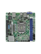 ASRock E3C256D2I max. 64GB 1xPCIe 4.0 2x1GbE 1xM.2 2xU.2 (up to 8xSATA) IPMI UP LGA-1200 mini-ITX