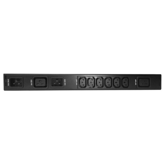 GUDE 8701-2 PDU Bypass Switch 1HE 230V/16A 6xC13 1xC19 Out 1xC20 In