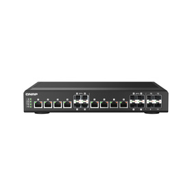 QNAP QSW-IM1200-8C 12-Port 10G SFP+ / RJ-45 Combo Switch Fanless -30C - 65C wide temp