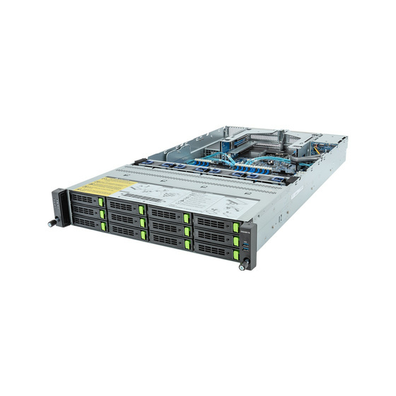 Gigabyte R283-S94 rev. AAD1 2U DP LGA4677 max. 8TB 4xPCIe 5.0 12x3,5 2x2,5 2xGbE IPMI 2x1600W