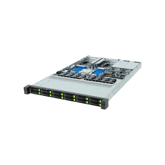 Gigabyte R163-Z35-AAH1 rev. 3.x 1U UP SP5 max. 3TB 2xPCIe 5.0 12x2,5 1xM.2 1xGbE IPMI 2x1300W