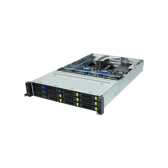 Gigabyte R263-Z33-AAF1 2U UP SP5 max. 3TB 2xPCIe 5.0 1xPCIe 4.0 12x3,5 1xM.2 1xGbE IPMI 2x2400W
