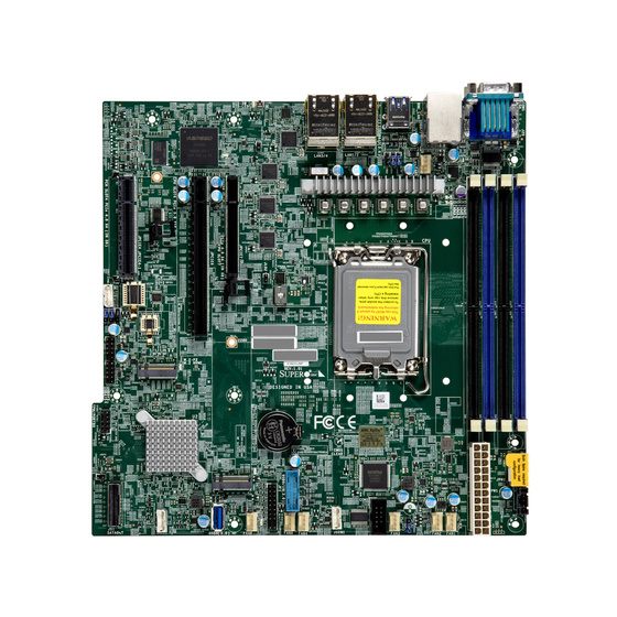 Supermicro X13SCH-LN4F max. 128GB 3xPCIe 5.0/4.0 2xM.2 4xGbE IPMI UP LGA1700 mATX