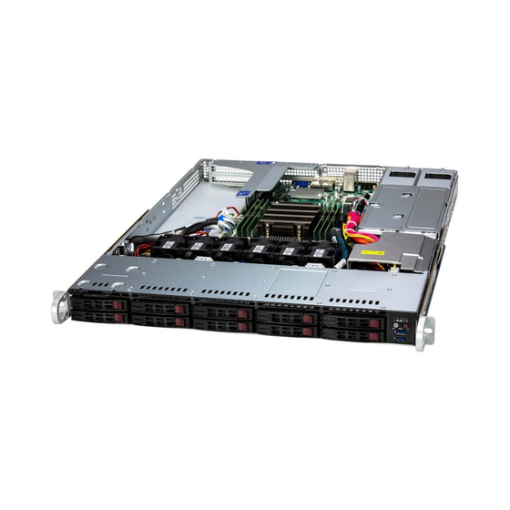 Supermicro A+ Server AS-1115SV-WTNRT 1U UP SP6 max. 768GB 3xPCIe 5.0 10x2,5 SATA/NVMe5 2xM.2 2x10GbE IPMI 2x860W