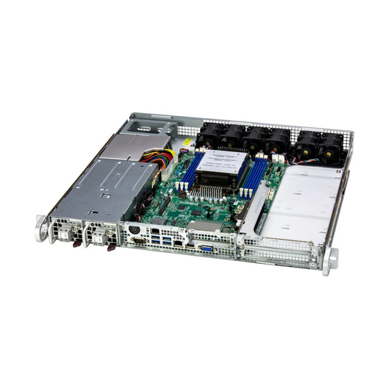 Supermicro A+ Server AS-1115S-FDWTRT 1U UP SP6 max. 768GB 3xPCIe 5.0 2x2,5 SATA/NVMe5 2xM.2 2x10GbE IPMI 2x600W DC48V