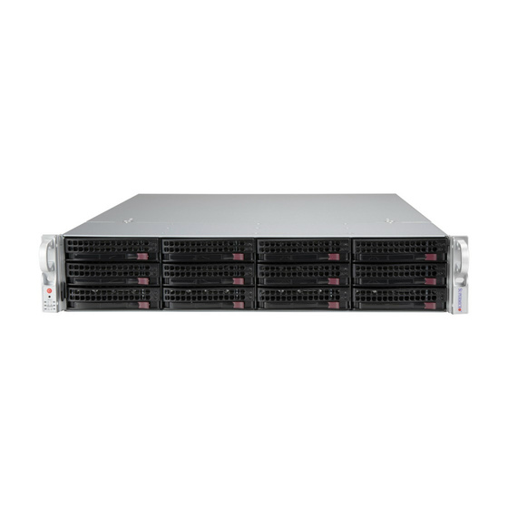 Supermicro Storage-Server 520P-ACTR12H 2U UP LGA4189 max. 2TB 4xPCIe 4.0 12x3,5 SAS 12G HW-RAID (2x U.2 NVMe opt.) M.2 2x10GbE 2x800W