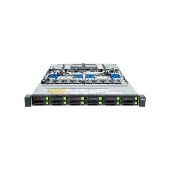 Gigabyte R183-Z94-AAV1 rev. 3.x 1U UP SP5 max. 6TB 2xPCIe 5.0 12x2,5 3xM.2 2xGbE IPMI 2x1600W