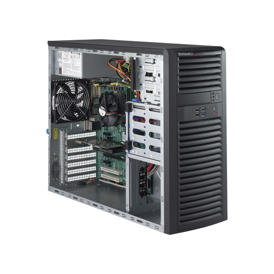 Supermicro SuperServer SYS-5039A-iL Tower max. 64GB 2xGbE Workstation S1151