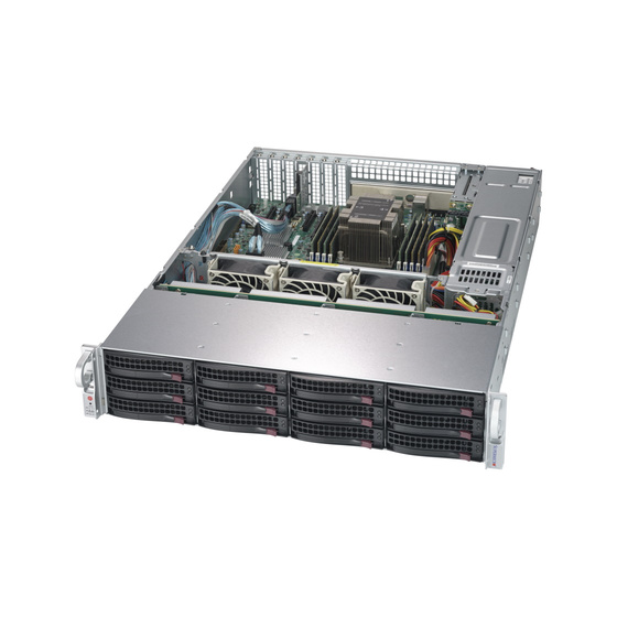 Supermicro SuperStorage SSG-5029P-E1CTR12L 2U max. 2TB 2x10GbE 12x3,5 SAS 3008 2x800W S3647