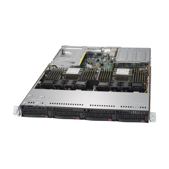 Supermicro SuperServer SYS-6019U-TR4 1U max. 6TB 4xGbE 4x3,5 3xPCIe 2x750W S3647