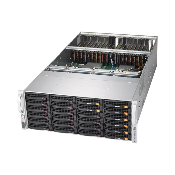 Supermicro SuperServer SYS-6049GP-TRT 4U max. 6TB 2x10GbE 24x3,5 20xGPU 4x2000W S3647