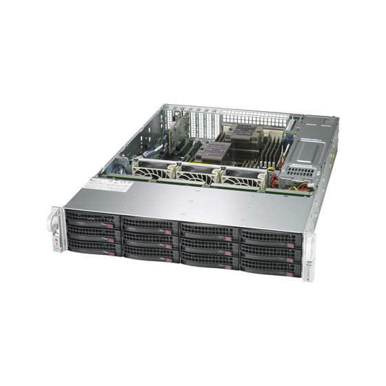 Supermicro SuperStorage SSG-6029P-E1CR12L 2U max. 4TB 2x10GbE 12x3,5 SAS HBA S3647