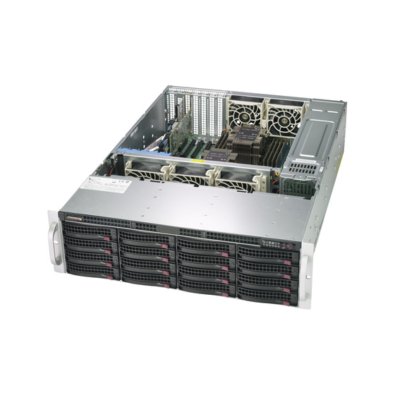 Supermicro SuperStorage SSG-6039P-E1CR16H 3U max. 4TB 2x10GbE 16x3,5 SAS RAID S3647