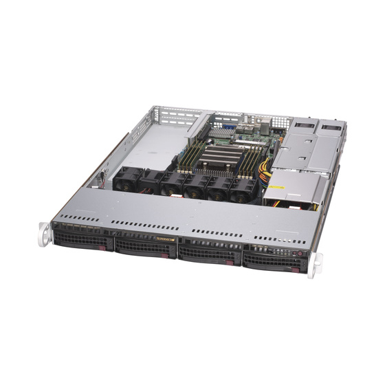 Supermicro SuperServer AS-1014S-WTRT 1U max. 2TB 2x10GbE 4xU.2 opt. 3xPCIe 2x500W UP SP3