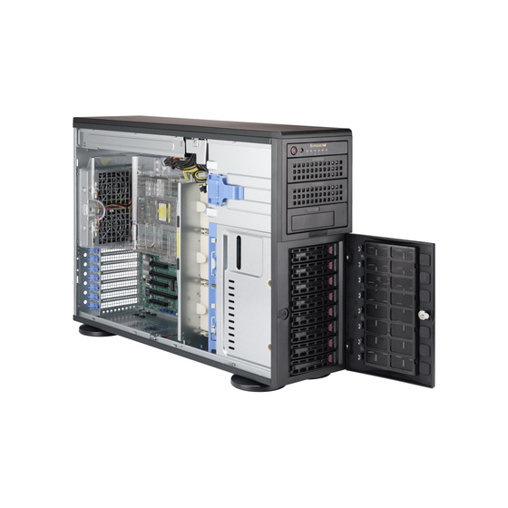 Supermicro SuperServer AS-4023S-TRT Tower max. 4TB 2x10GbE 8x3,5 2x1280W DP SP3