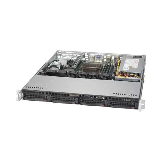Supermicro SuperServer 5019S-M2 IoT 1U LGA1151 max. 64GB 2xGbE 4x3,5 PCIe IPMI