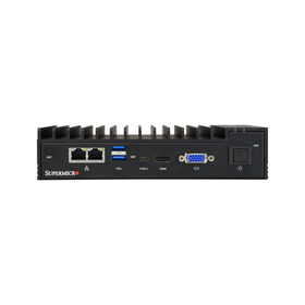 Supermicro SuperServer E100-9APP IoT Box 4-Core N4200 max. 8GB 2xGbE M.2 TPM Fanless