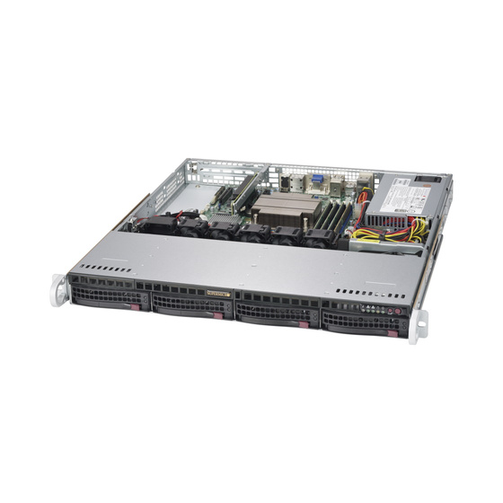 Supermicro SuperServer 5019C-MHN2 IoT 1U LGA1151v2 max. 128GB 2xGbE 4x3,5 PCIe M.2 IPMI