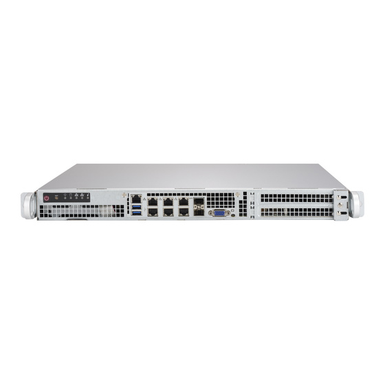 Supermicro SuperServer 1019D-FRN8TP IoT 1U 8-Core D-2146NT max. 512GB 4xGbE 4x10G 4x2,5 QAT 2x400W