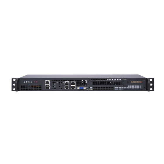 Supermicro SuperServer 5019A-FTN4 IoT 1U 8-Core C3758 max. 256GB 4xGbE 4x2,5 M.2 1xPCIe IPMI