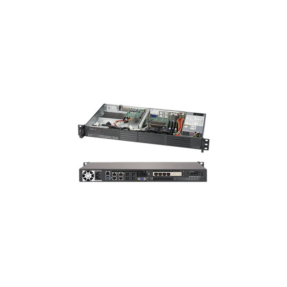 Supermicro SuperServer 5019A-12TN4 IoT 1U 12-Core C3850 max. 64GB 4xGbE 4x2,5 M.2 1xPCIe IPMI