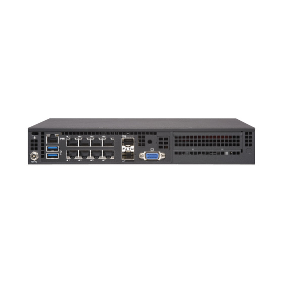 Supermicro SuperServer E300-9A-8CN10P IoT Box 8-Core C3758 max. 256GB 8xGbE 2x1G SFP M.2 1xPCIe IPMI LED