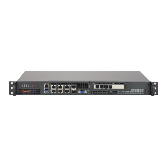 Supermicro SuperServer 5018D-FN8T IoT 1U 4-Core D-1518 max. 128GB 6xGbE 2x10G SFP+ 4x2,5 M.2 1xPCIe IPMI