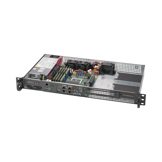 Supermicro SuperServer 5019D-FTN4 IoT 1U 8-Core EPYC 3251 max. 512GB 4xGbE 4x2,5 1xPCIe IPMI