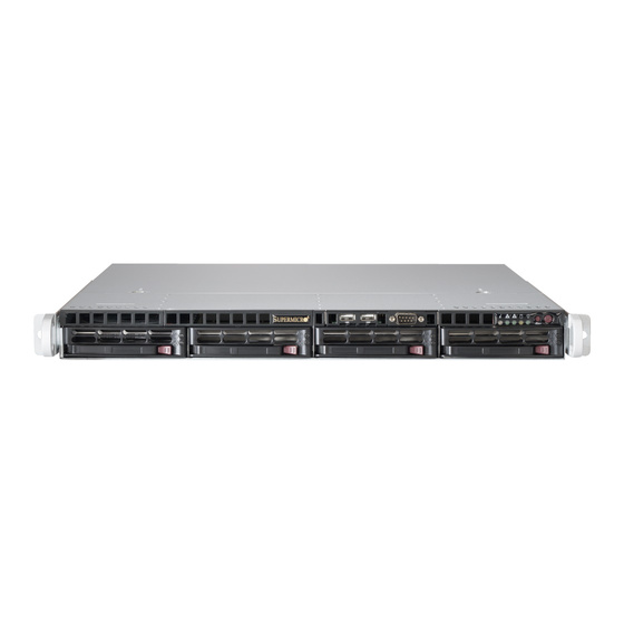 Supermicro CSE-813MTQ-350CB 1U Chassis 4x3,5 350W