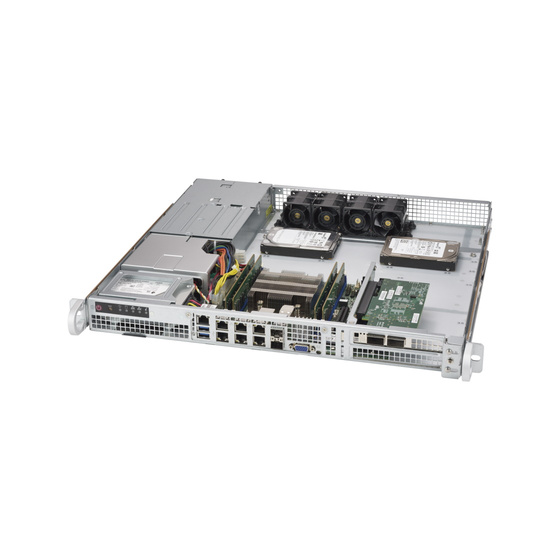 Supermicro CSE-515-R407 1U Chassis 2x2,5 Front I/O Short 2x400W