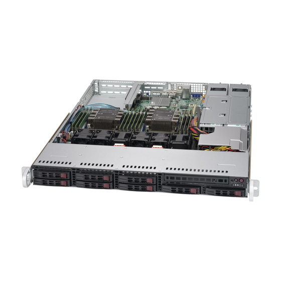 Supermicro CSE-113AC2-R706WB2 1U Chassis 8x2,5 WIO 2xNVMe 2x750W