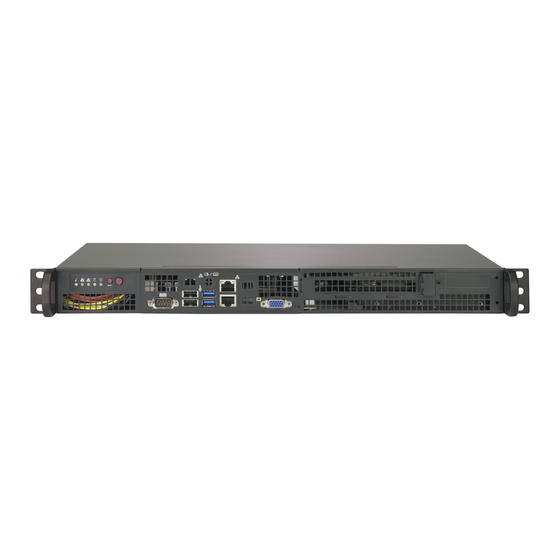 Supermicro CSE-505-203B 1U Chassis max. 4x2,5 Front I/O Short 200W